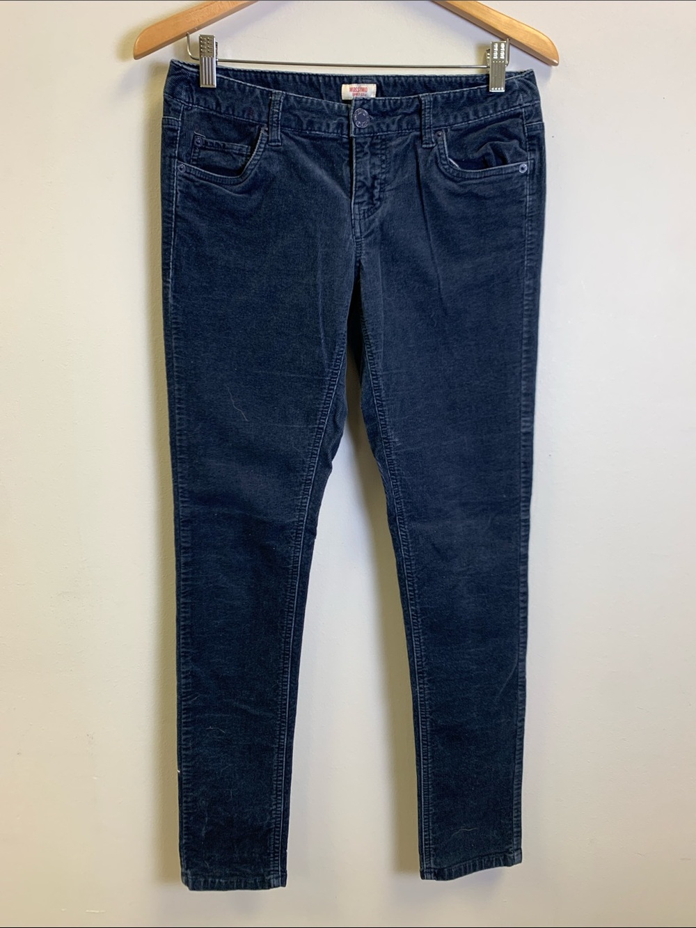 Mossimo Supply Co. Dark Navy Skinny Corduroy Jeans
